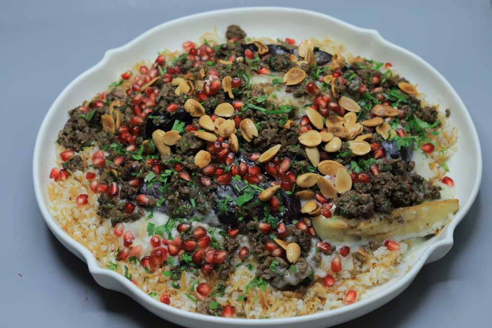 باذنجان بالزبادي