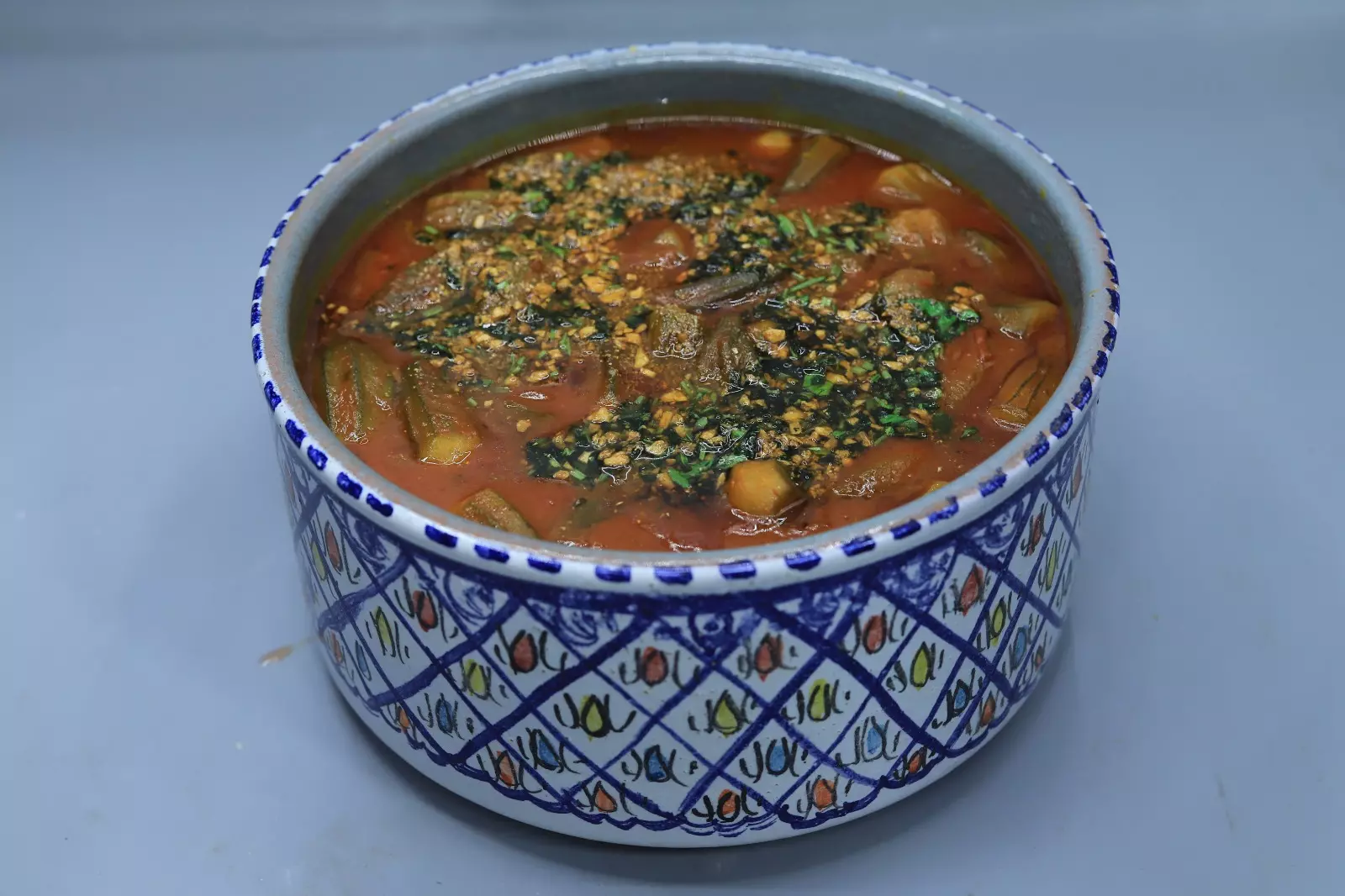 بامية باللحمة