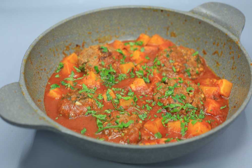 بطاطس بالكفتة