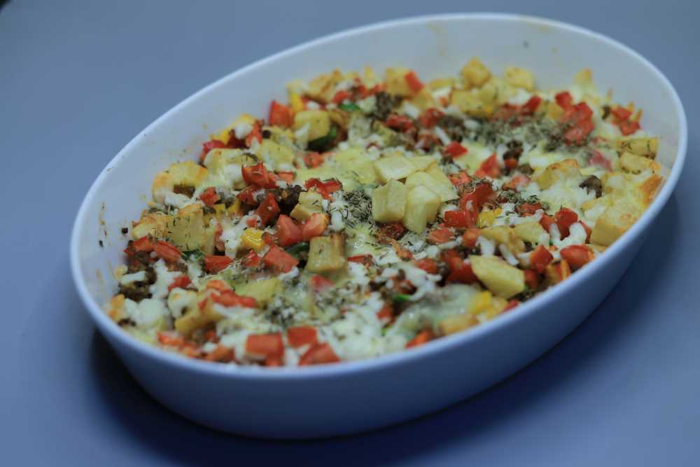 بطاطس باللحمة المفرومة