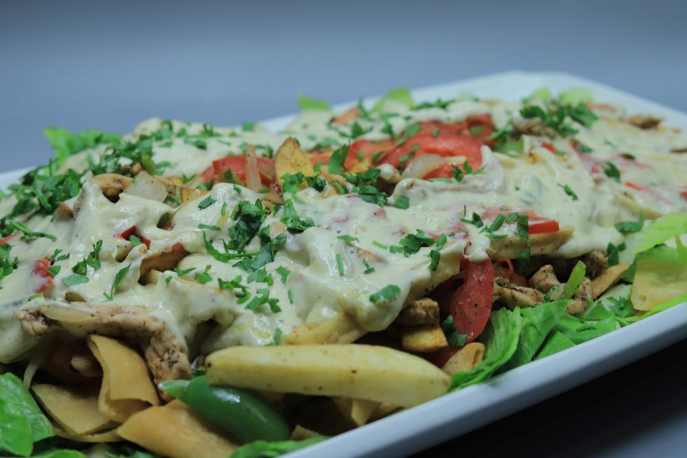 سلطة شاورما دجاج