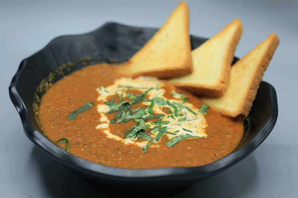 شوربة الطماطم المشوية