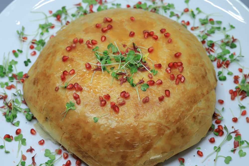 قالب الجلاش بالأرز والدجاج