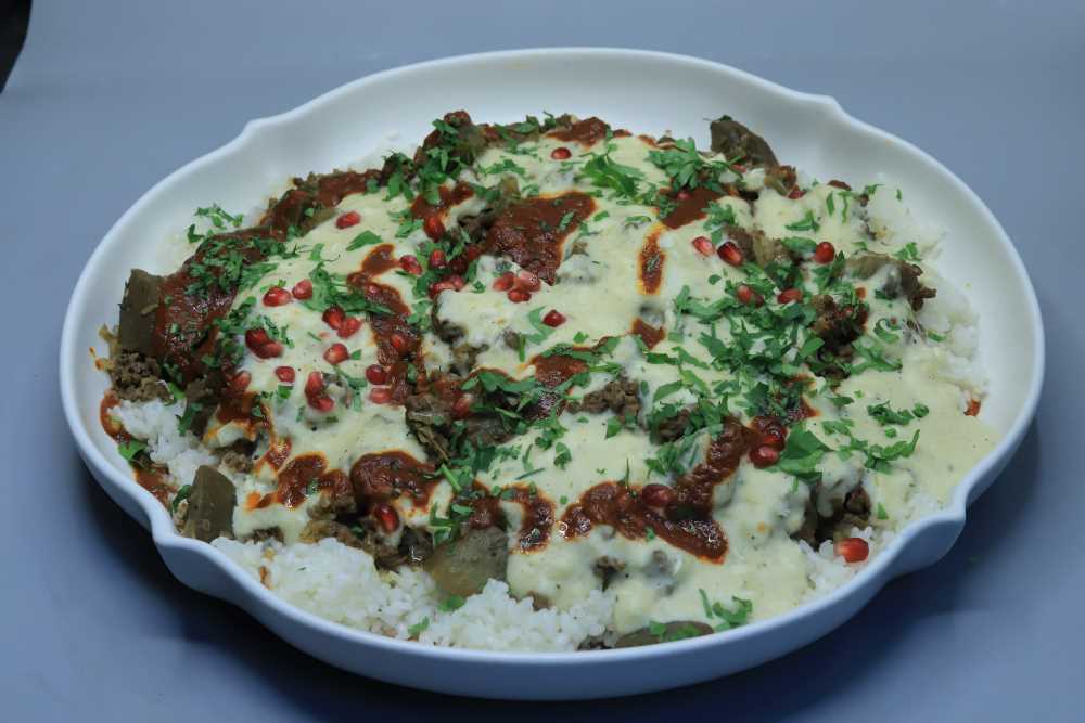باذنجان بالكفتة