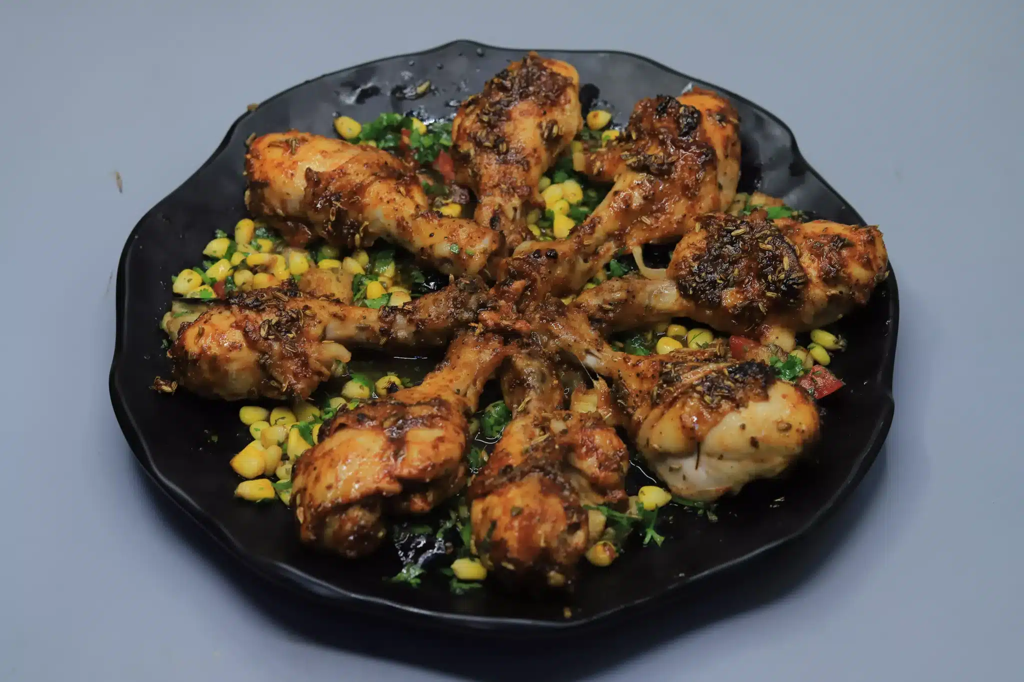 دبابيس الدجاج في الفرن