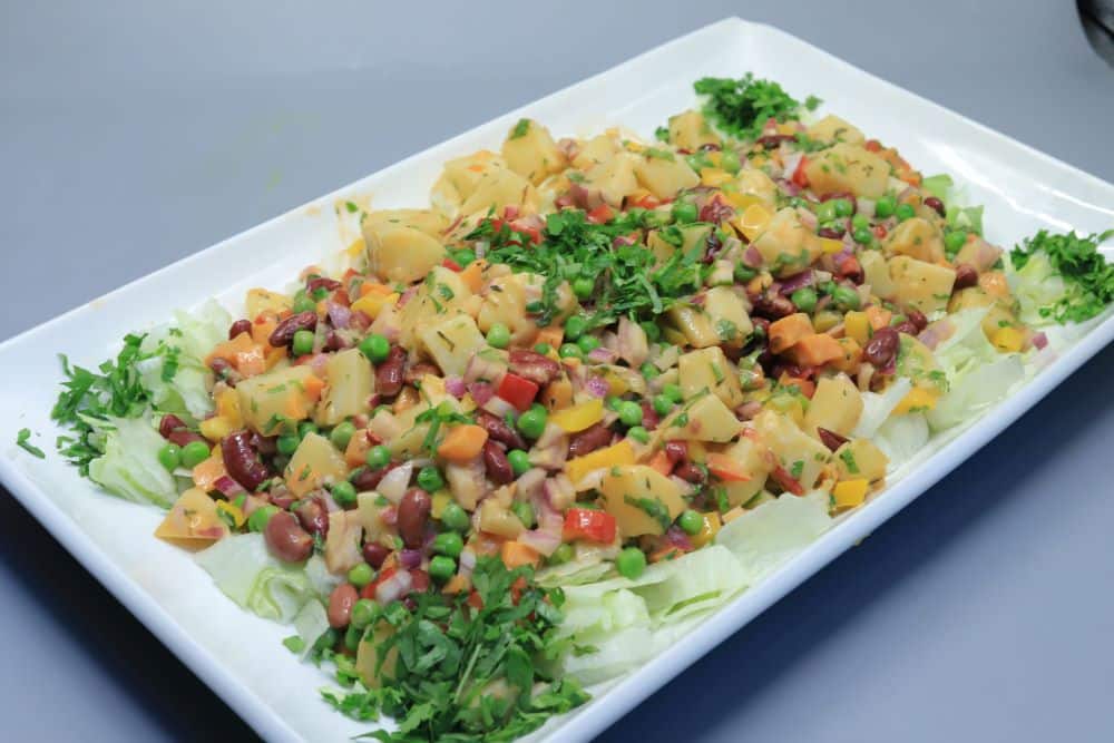 سلطة البسلة بالمايونيز