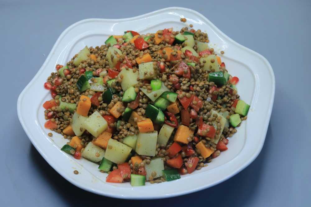 سلطة بطاطس بالرمان