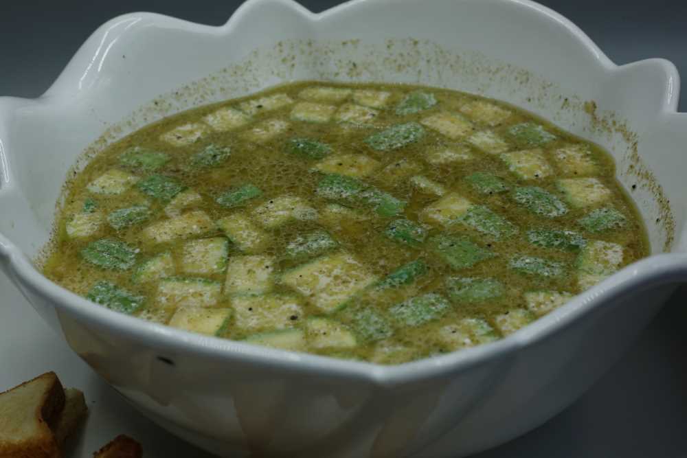 شوربة كوسة وبطاطس