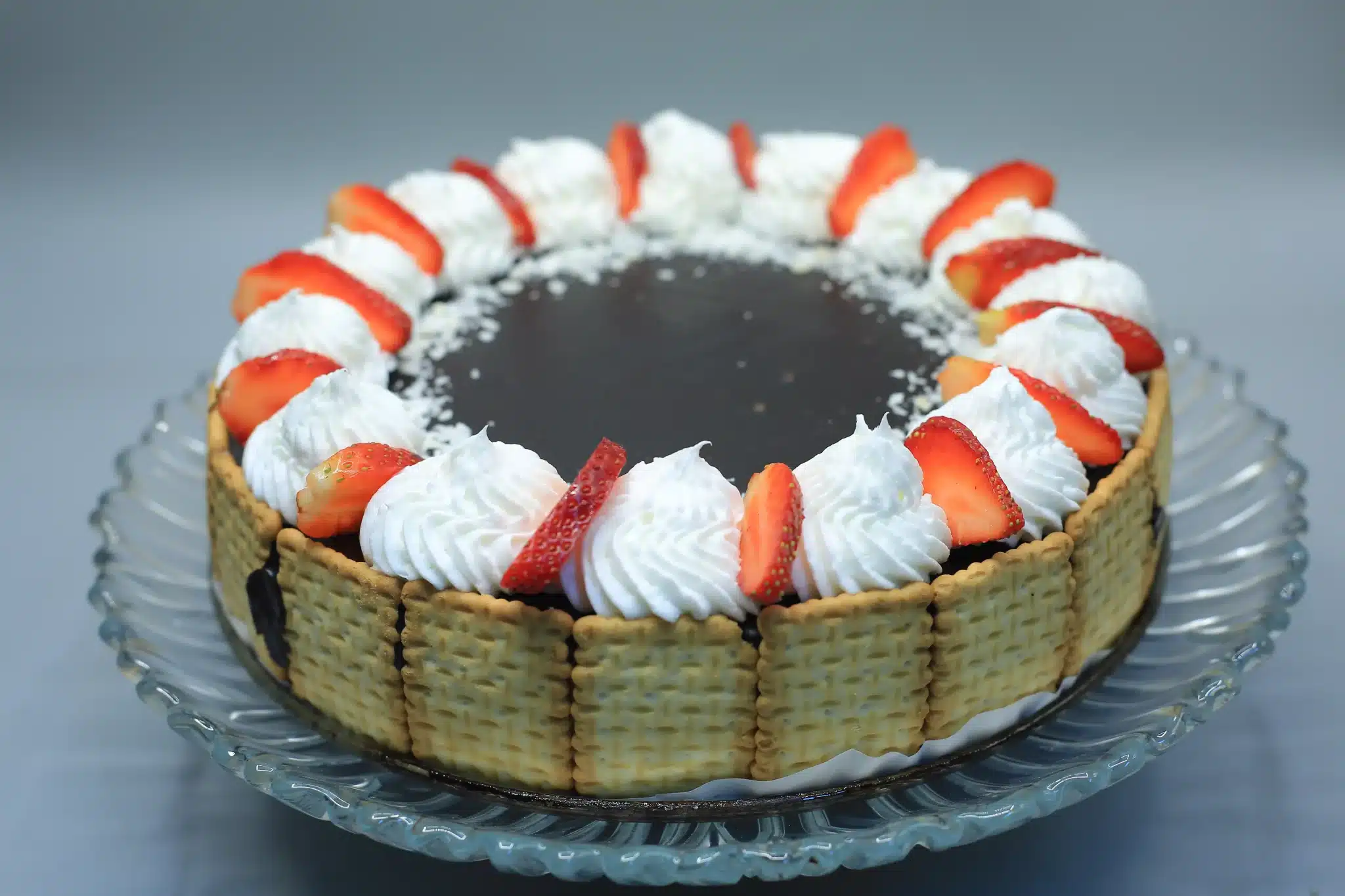 قالب البسكوت بجوز الهند والشوكولاتة