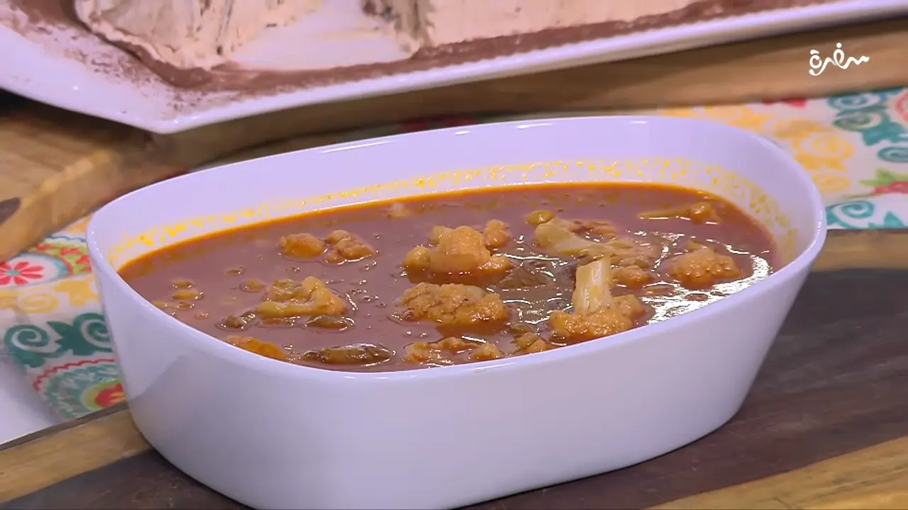 قرنبيط مطبق باللحم