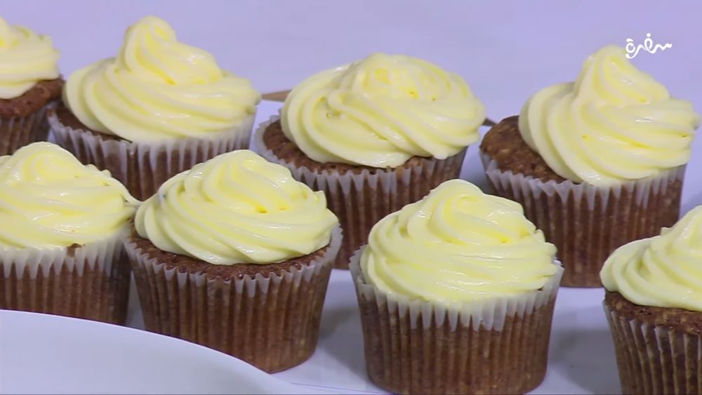 كب كيك القرع مع كريمة الجبن