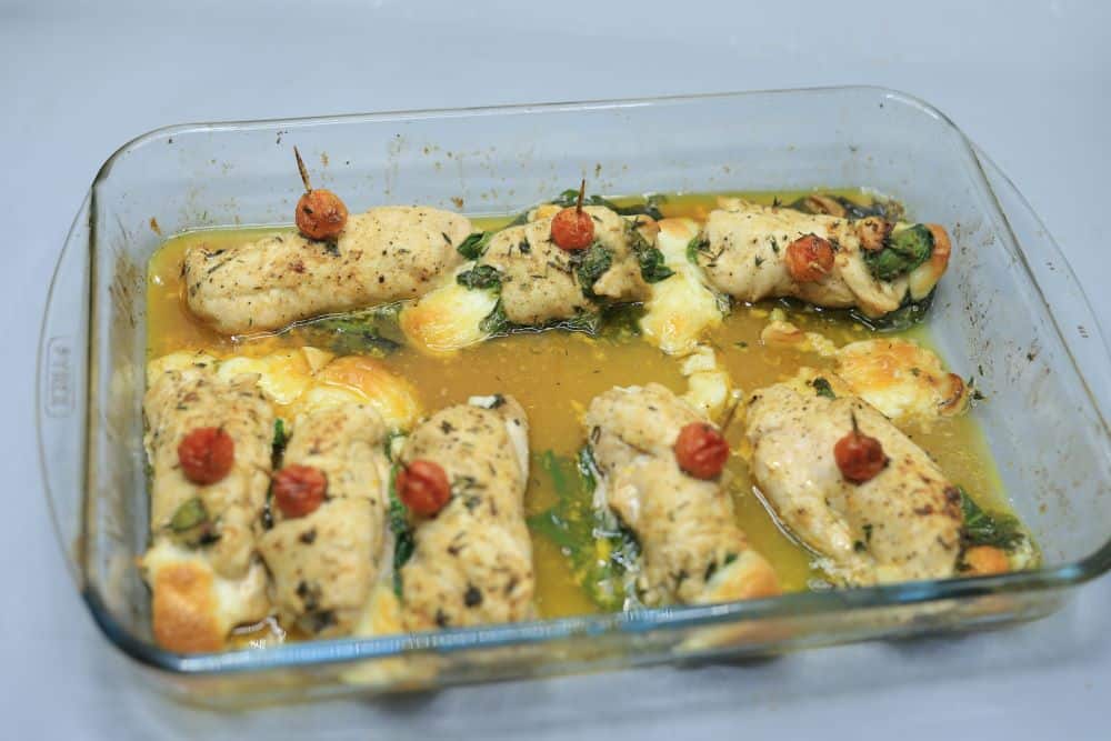 كوردن بلو بالسبانخ والكريمة