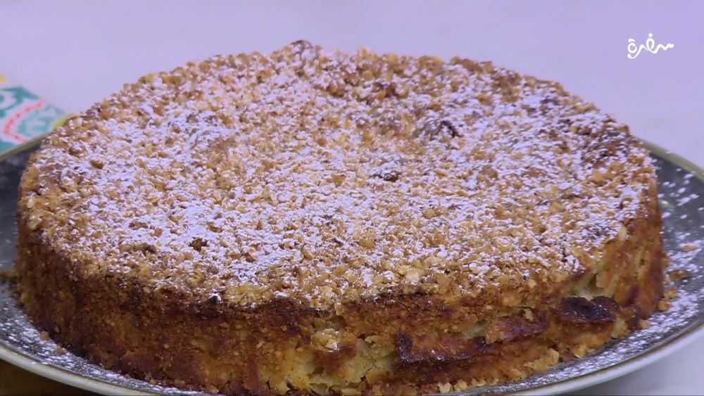 كيكة التفاح مع الكرامبل