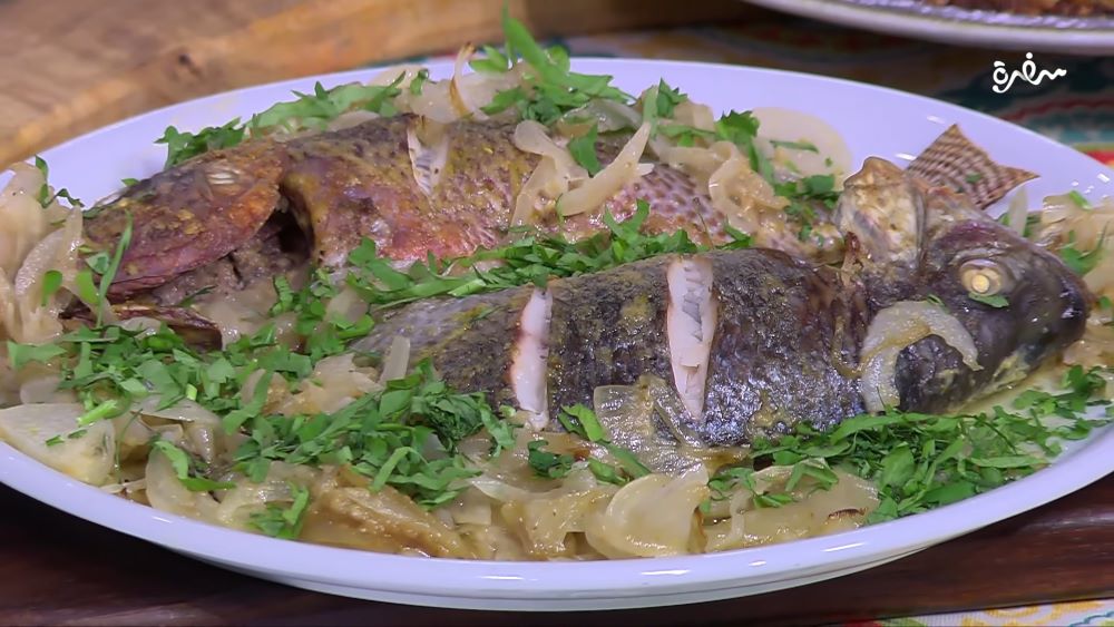 يخني السمك بالفرن