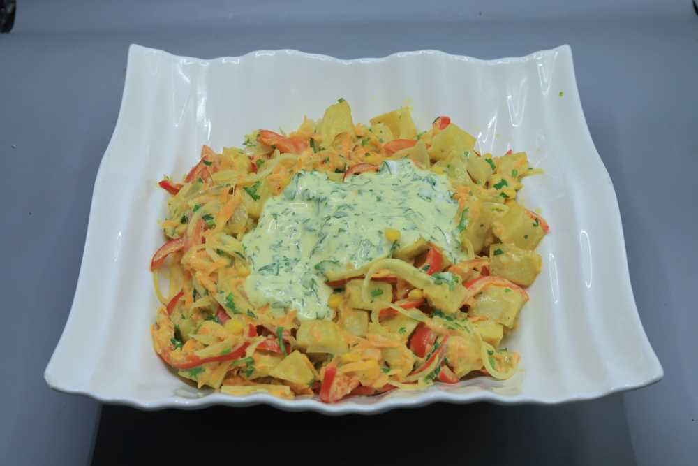 سلطة بطاطس مقلية