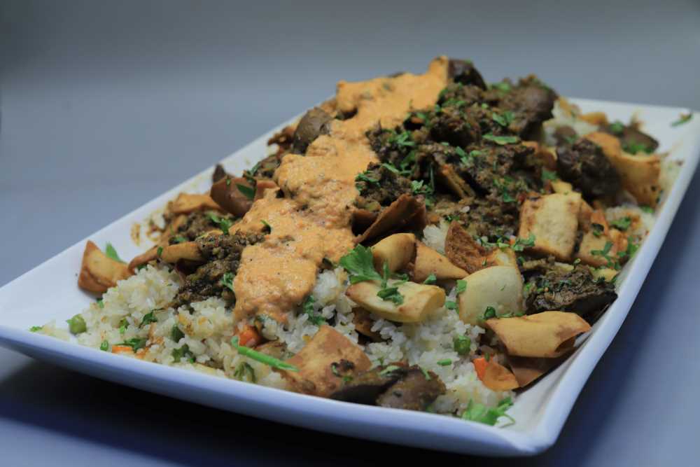 فتة كبد الدجاج