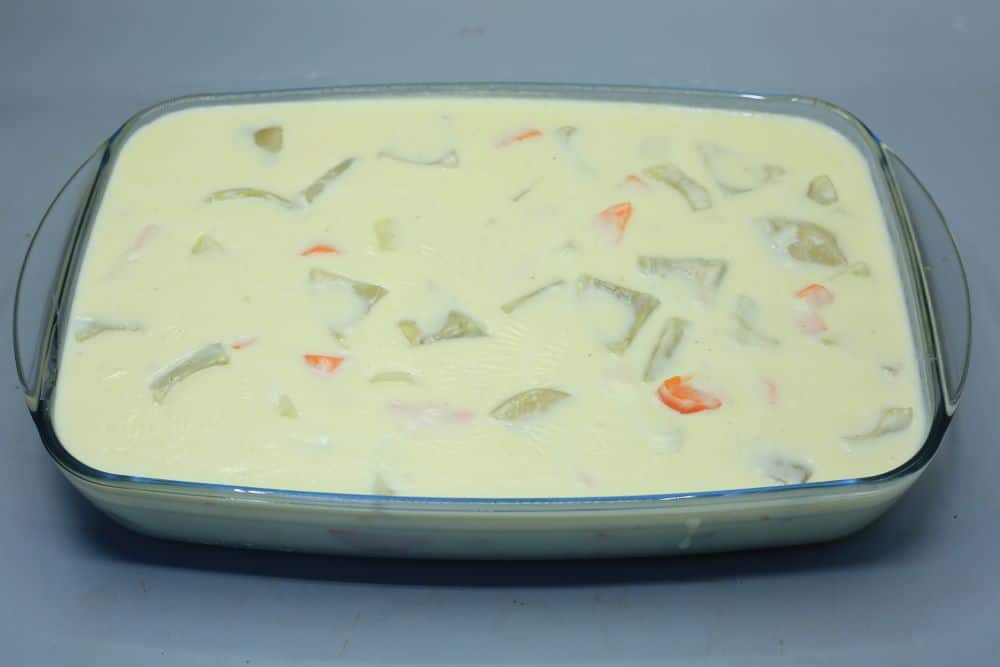 خرشوف بالبطاطس والجزر وصوص الجبن