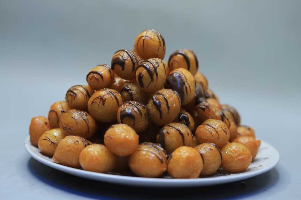 زلابية الشوكولاتة والسكر