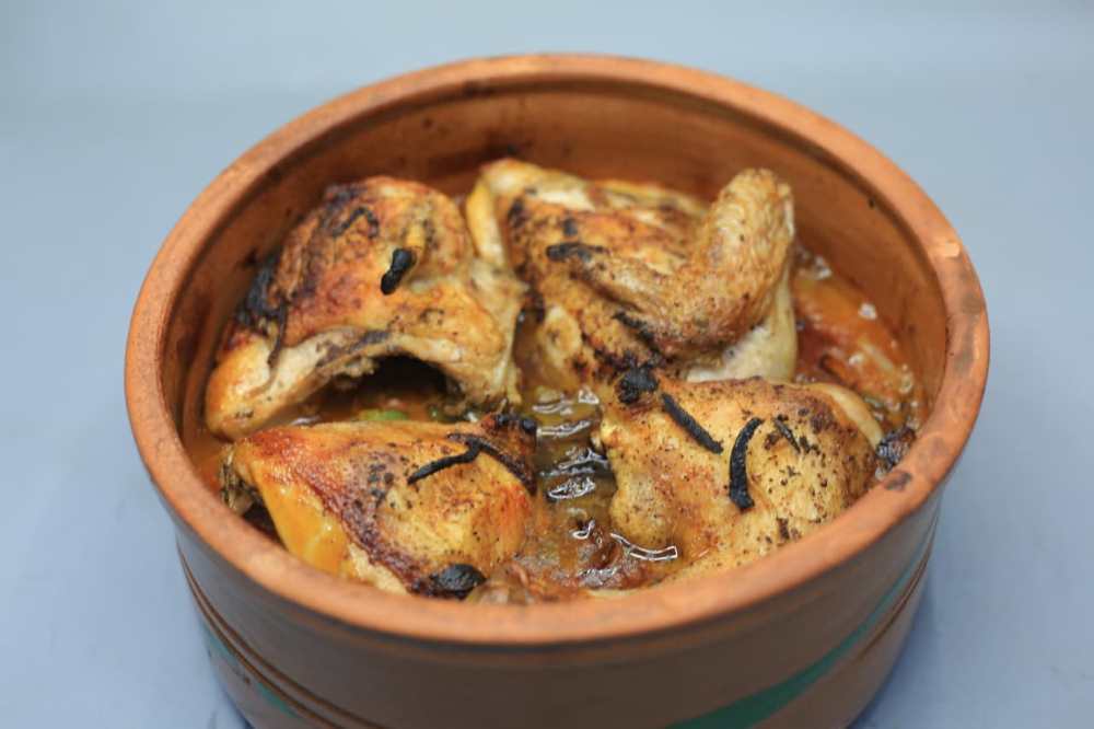 طاجن دجاج بالبطاطس