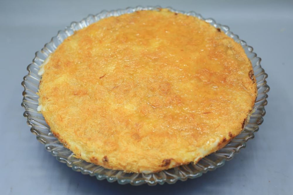 كنافة بالقشطة الكدابة