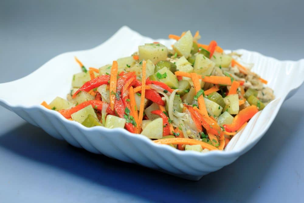 مقبلات الدجاج بالخضروات