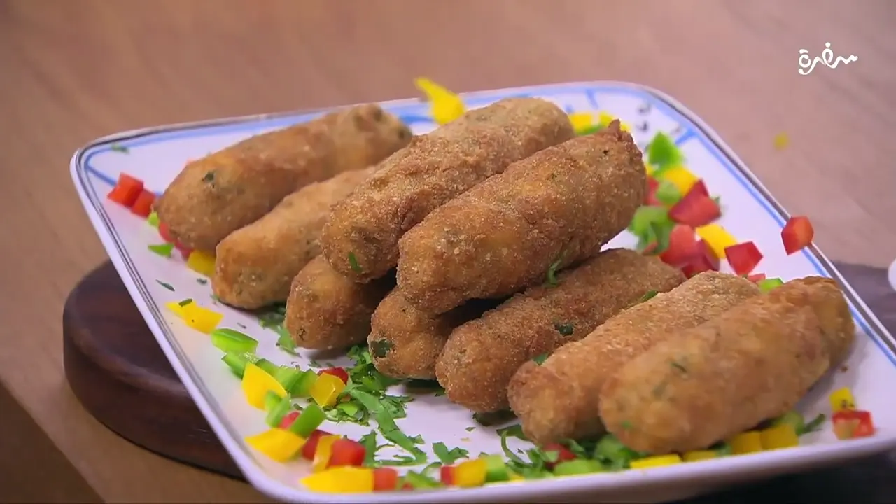 أصابع كفتة الفراخ المقلية