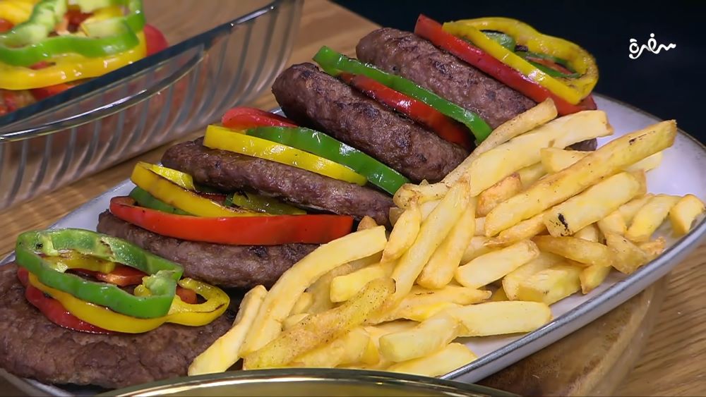 برجر في الفرن