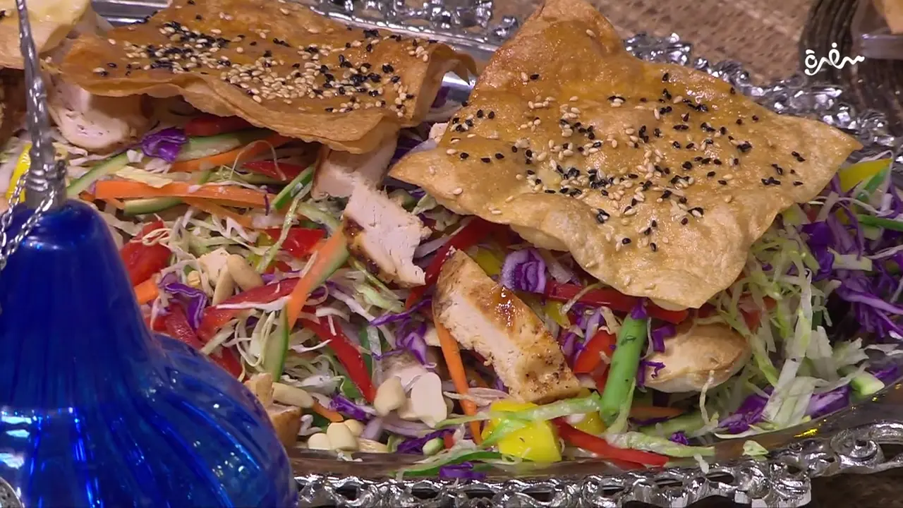 سلطة الدجاج والخضار