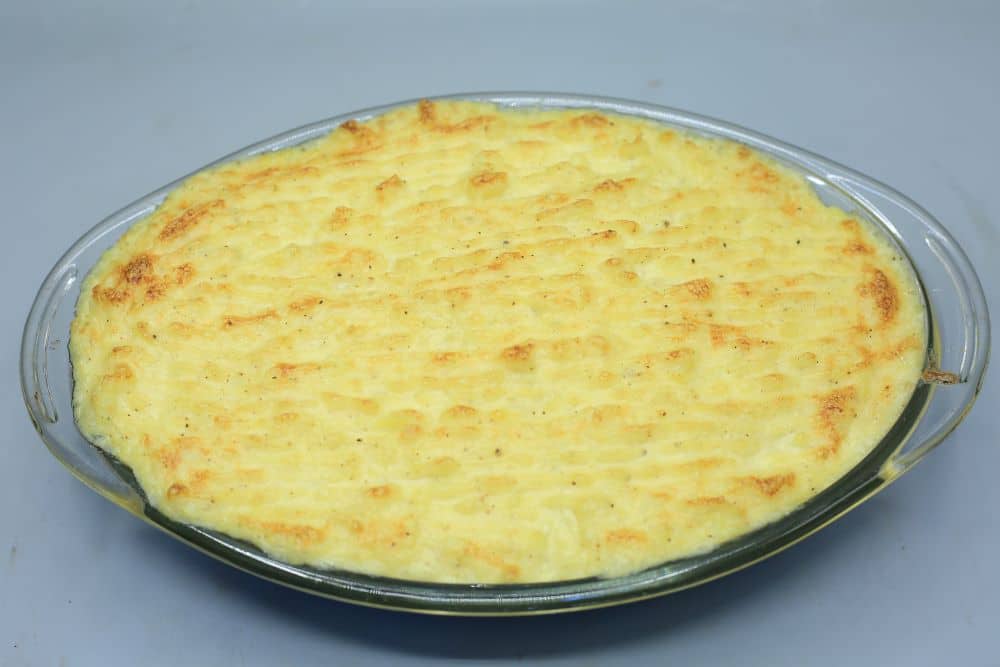 صينية بطاطس بيوريه بالناجتس والخضار