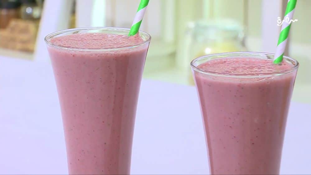 فراولة بالزبادي