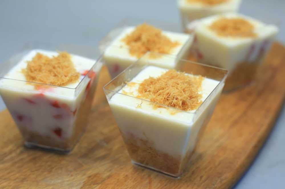 كنافة بدون فرن بطريقة توتا