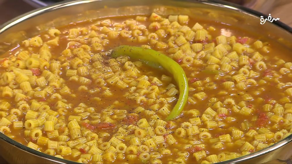 مكرونة مبكبكة سادة