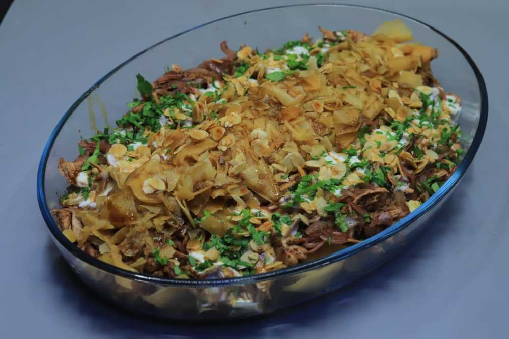 فتة مسخن دجاج