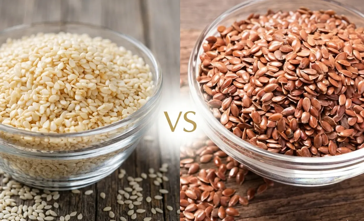 الفرق بين السمسم الأبيض والأحمر