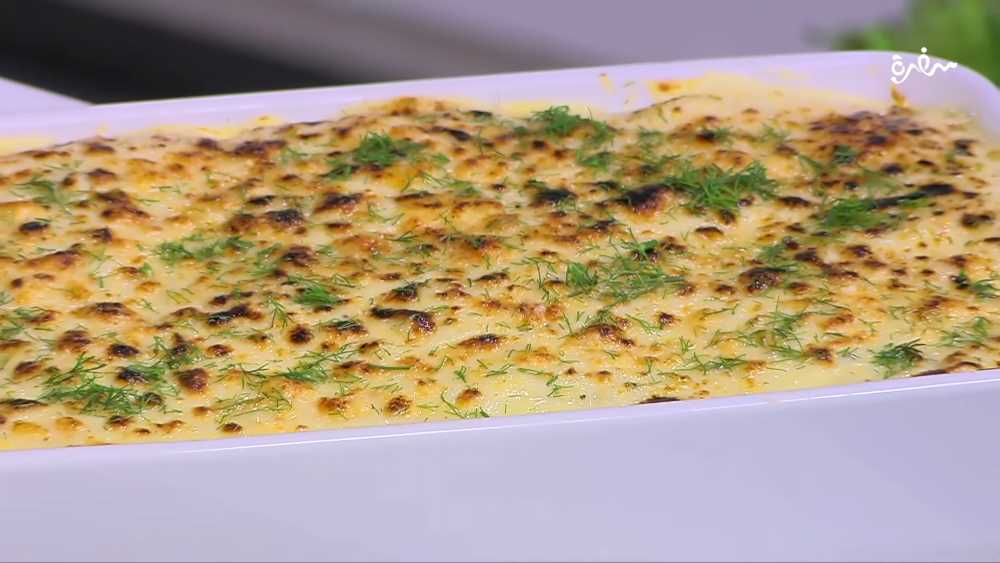 مكرونة بشاميل بالجمبري