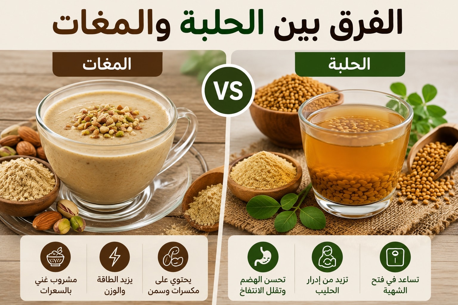 الفرق بين الحلبة والمغات