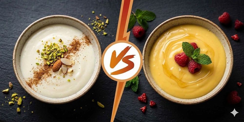 الفرق بين المهلبية والكاسترد