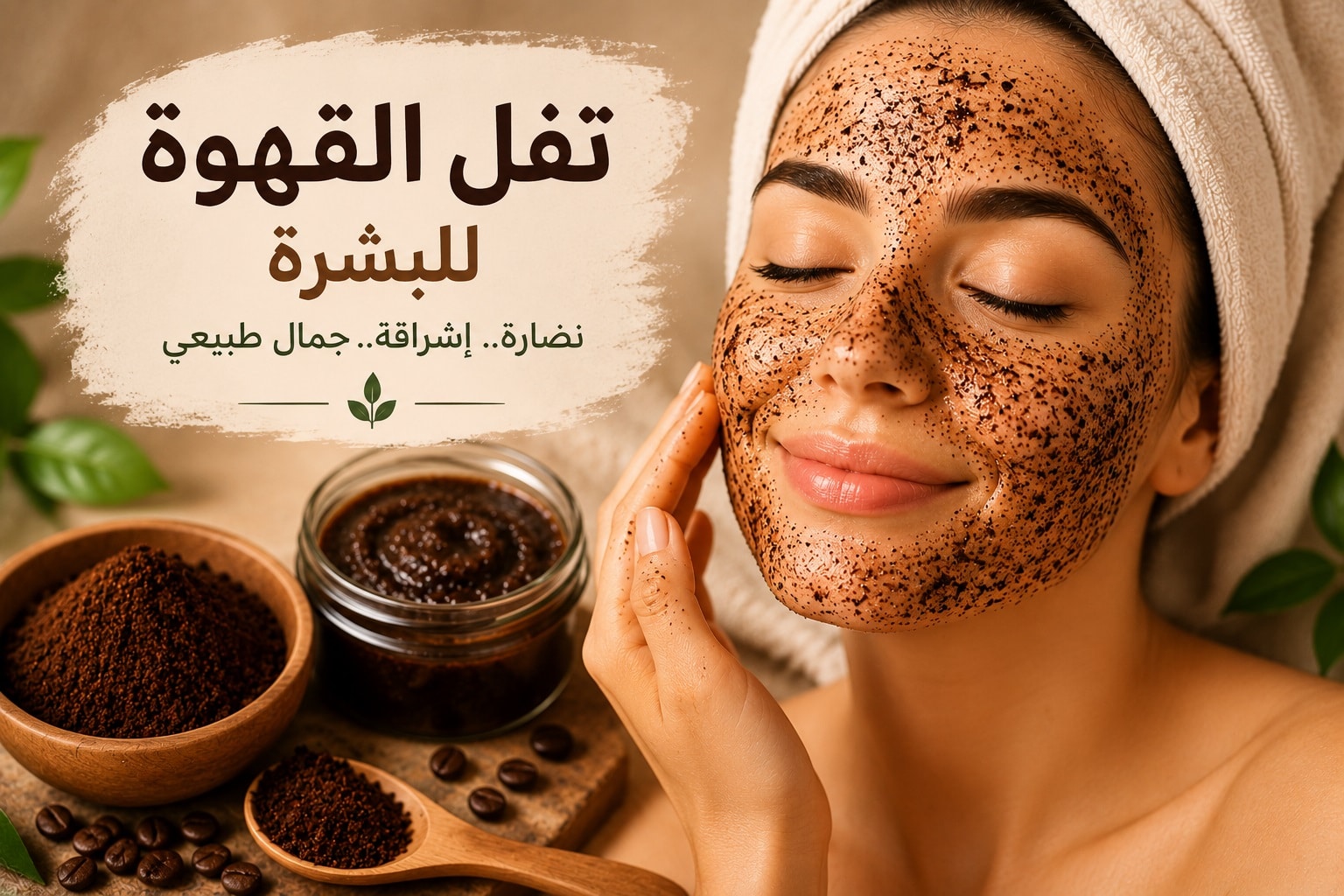 تفل القهوة للبشرة