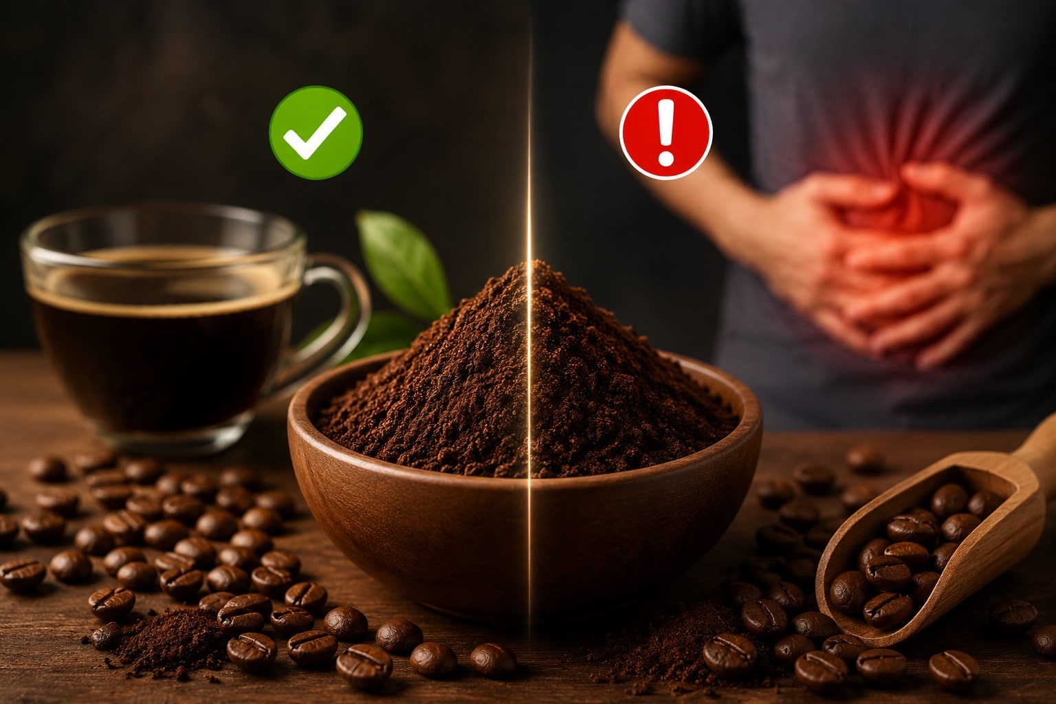 أضرار اكل البن المطحون
